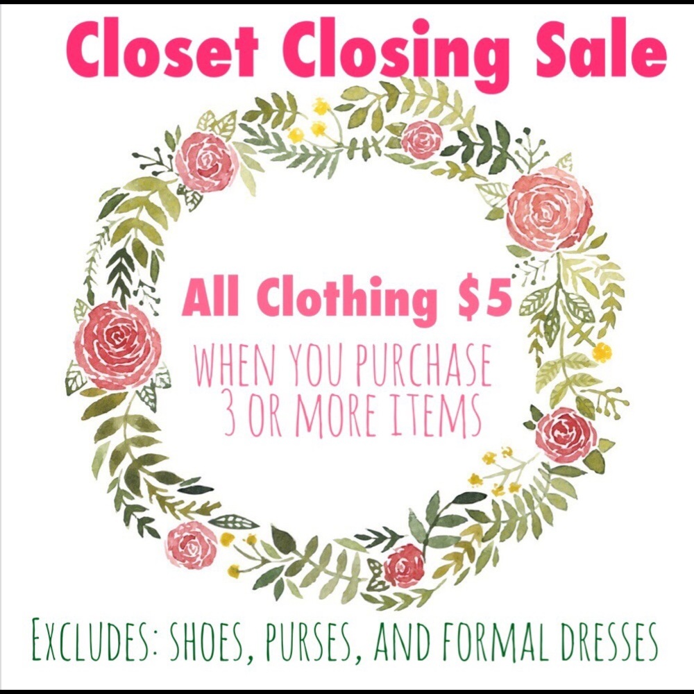 Closet Closing Sale